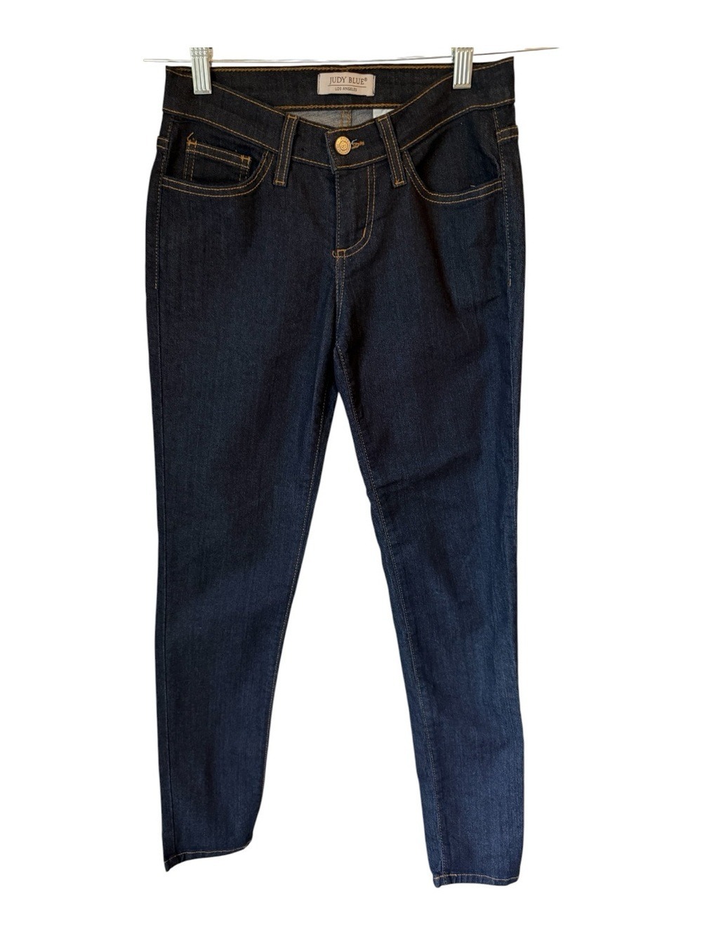 Judy Blue Womens Jeans Size 3/26 Dark Wash Stretch Mid Rise Skinny Denim - Picture 2 of 6
